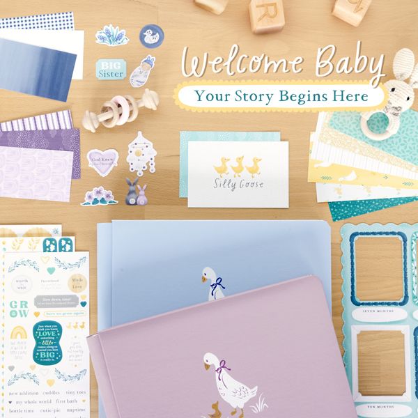 Welcome Baby * Embellishment Buffet * 8x8 Album Covers