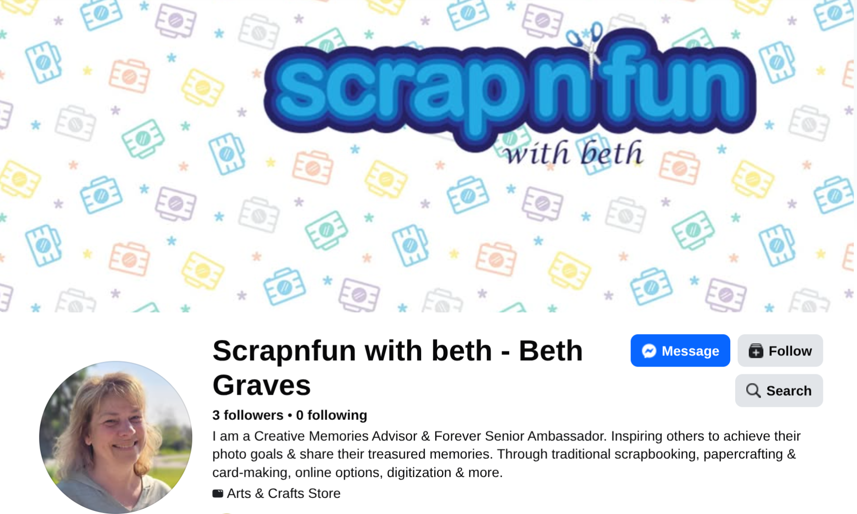 Image of: scrapnfun with beth on fb